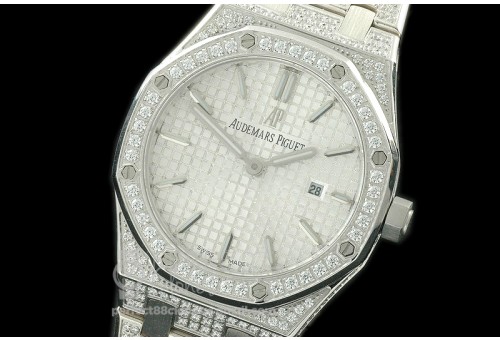 APLD01006 Royal Oak Ladies Diam/SS/SS White S-Qtz