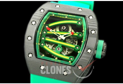 RM059-01-107 Yohan Blake Tourbillon Green NTPT/RU Asian H/W