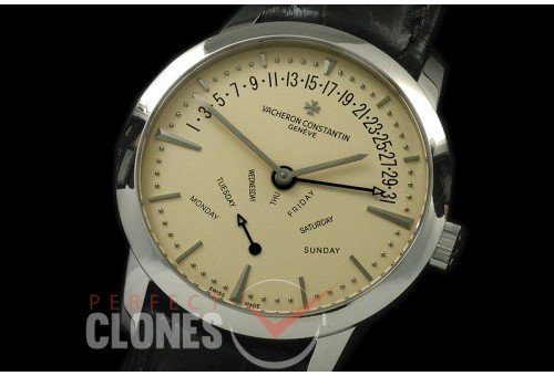 0VCP00083 Patrimony Bi-retrograde DD SS/LE Gold Stk Modified Sea