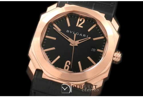 GGBV10007 Bvl/Gerald Genta Auto RG/LE Black M-9015