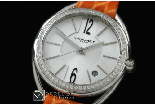 CT10031 Liens Ladies SS/LE White Swiss Eta Qtz c/w boxset