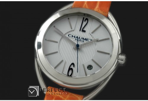 CT10032 Liens Ladies SS/LE White Swiss Eta Qtz c/w boxset