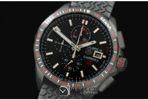 TG-SN-126 Carrera 16 Senna Ed Chrono PVD/RU Black Jap OS2Qtz