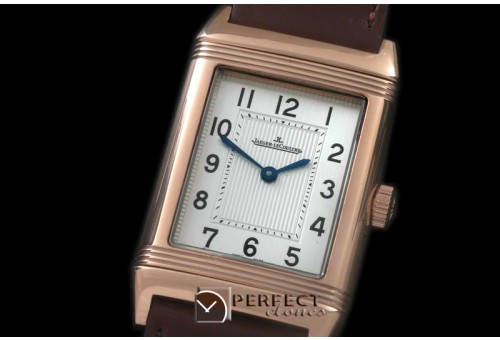 JLR-121 Reverso Classique RG;LE White Num Jap Quartz