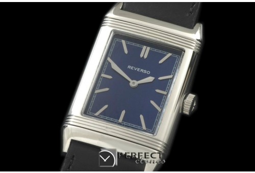 JLR-093 Reverso Classique SS/LE Blue Stk Jap Quartz