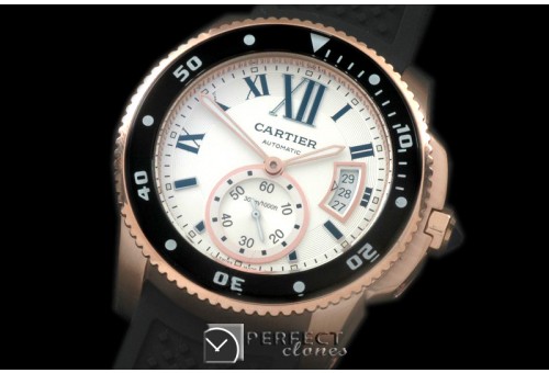 CARCC00196R Calibre de Cartier Diver RG/RU White 2813