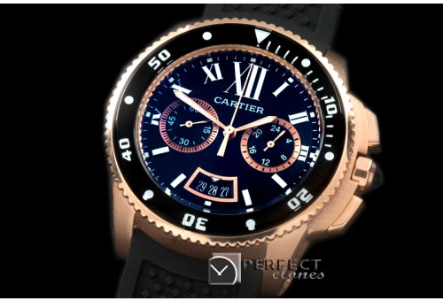 CARCC00212R Calibre de Cartier D-Chrono RG/RU White OS20