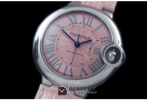 CARBA-L-06L Ballon De Cartier Ladies SS/LE Pink Roman Miyota