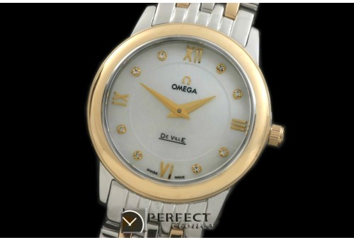 OMPRE-114 Deville Prestige SS/YG MOP White Jap Qtz