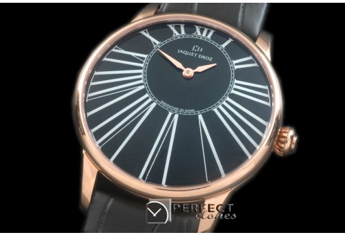 JZ10027 Petite Heure Minute RG/LE Black ST 8003