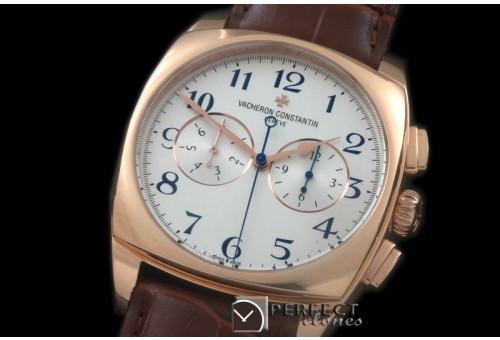 VCH-106 Harmony Chronographe RG/LE White A-2813
