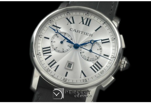 CARTDE-101 Rotonde De Cartier Chrono SS/LE White A-2813