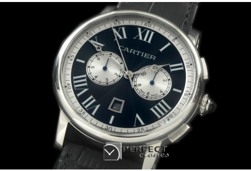 CARTDE-102 Rotonde De Cartier Chrono SS/LE Black A-2813