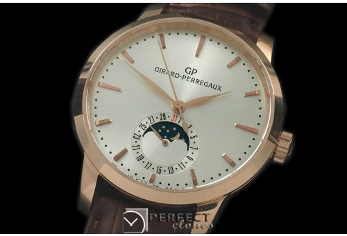 GP10011 1966 Date-Moonphase RG/LE White M-9015