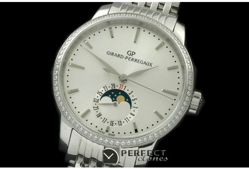 GP10001SD 1966 Date-Moonphase SS/SS White M-9015