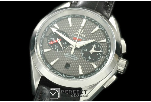 OMATC43-103 Aqua Terra Chronograph SS/LE Grey A-7750