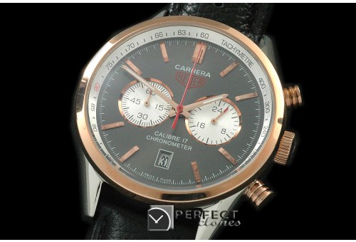 TG16-109 Carrera 16 Chrono SS/RG/LE Blue Jap OS20 Qtz