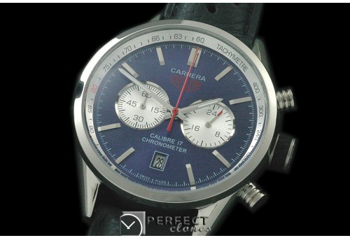 TG16-103 Carrera 16 Chrono SS/LE Black Jap OS20 Qtz