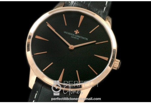 0VCP00127 Patrimony RG/LE Black Jap Miyota 9015