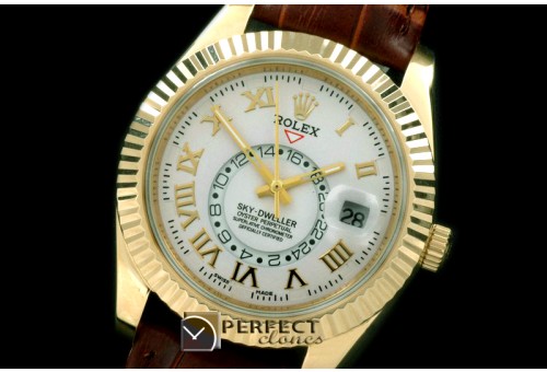 RSKD02007L SkyDweller YG/LE White ST 3855
