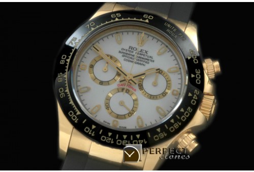 RLDF01061R Daytona 116528 YG/RU White Stk A-775Sec@6 28800