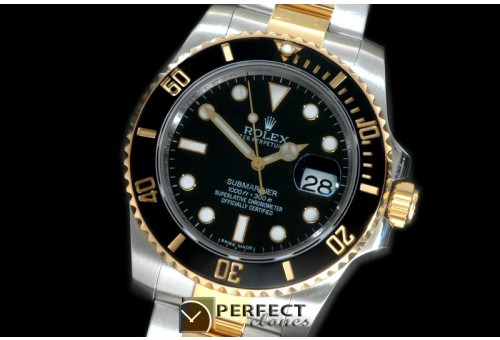 RLST-18K-101 116613 Black TT Sub Swiss 2836