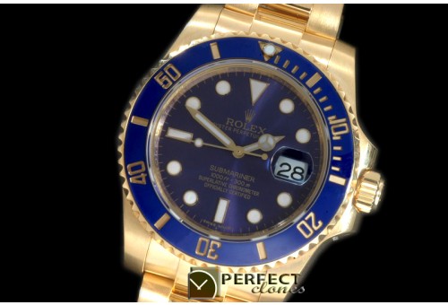RLSF-18K-102 116619 Blue FG Sub Swiss 2836