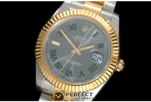 0 RL41DJ-18K-123 116333 Grey Roman TT Swiss 2836
