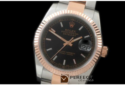 RDJMTR00303 RG/SS Fluted Oyster Black Stk 2836