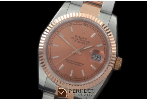 RDJMTR00306 RG/SS Fluted Oyster R-Gold Stk 2836