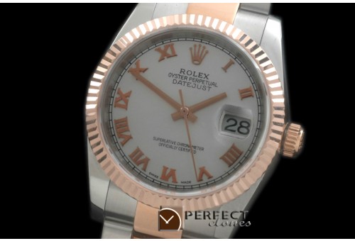 RDJMTR00312 RG/SS Fluted Oyster M-White Roman 2836