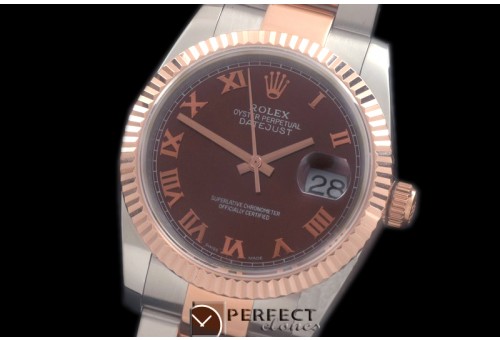 RDJMTR00316 RG/SS Fluted Oyster Brown Roman 2836