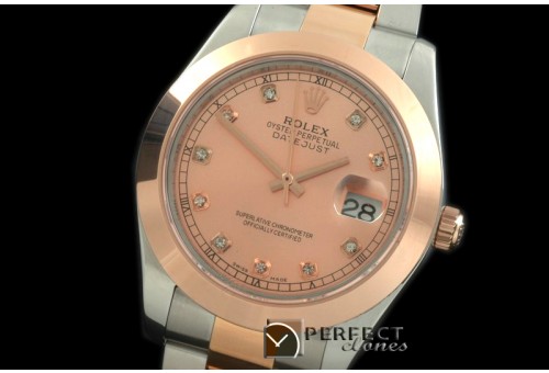 R41DJTR09015 SS Oyster/Smooth Rose Gold Diam Asian Eta 2836