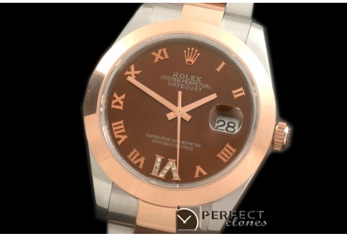 R41DJTR00224 SS/RG Oyster Smooth Brown Roman Asian 2836