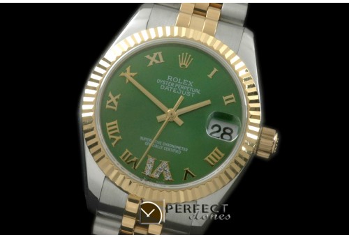 RDJmT00246 SS/YG Jubilee Green Roman 2836