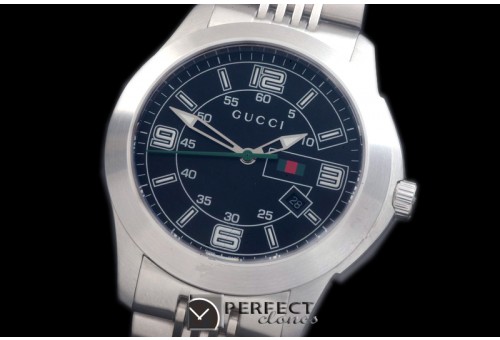 GU-TI-202S G-Timeless Men SS/SS Black Swiss Quartz