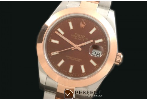 R41DJTR00206 SS/RG Oyster Smooth Brown Sticks Asian 2836
