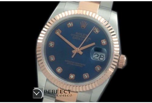 RDJMTR00325 RG/SS Fluted Oyster Blue Diam 2836