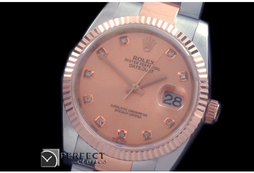 RDJMTR00326 RG/SS Fluted Oyster R-Gold Diam 2836