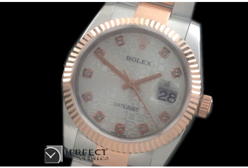 RDJMTR00336 RG/SS Fluted Oyster Jul White Diam 2836