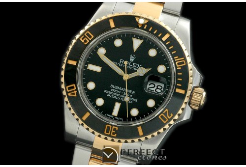 RLS-SW-111 116613LN Black SS/YG Sub Swiss Eta 2836