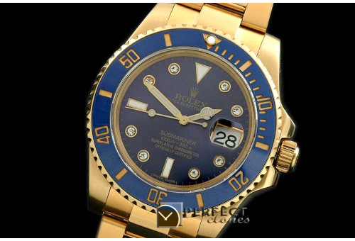 RLS-SW-124 116618LB Black YG Sub Swiss Eta 2836