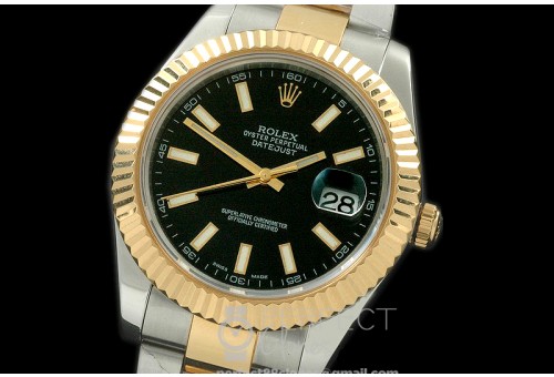 0 0 RL41DJ-18K-103 116333 Black Stk TT Swiss 2836