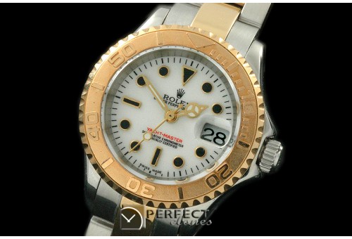 RYMLDT00011 Yachtmaster Lady SS/YG White Swiss Eta 2671