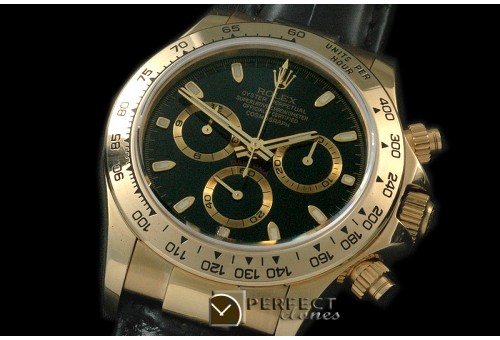 RLDF00102AL Daytona 116508 YG/LE Black Stk A-7750/4130