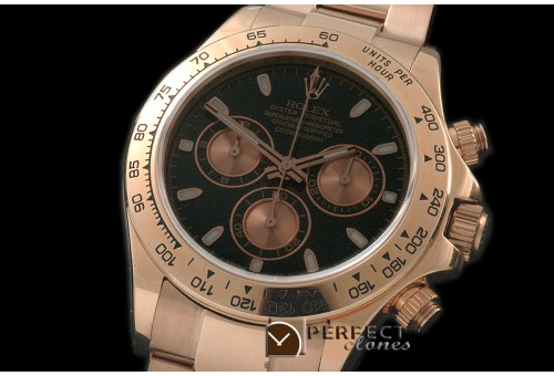 RLDFR00103A Daytona 116505 RG/RG Blk Stk A-7750/4130