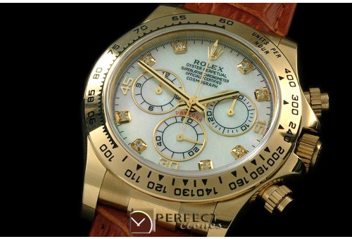 RLDF00126AL Daytona 116508 YG/LE MOP White Diam A-7750/4130