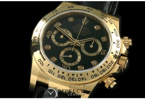 RLDF00122AL Daytona 116508 YG/LE Black Diam A-7750/4130