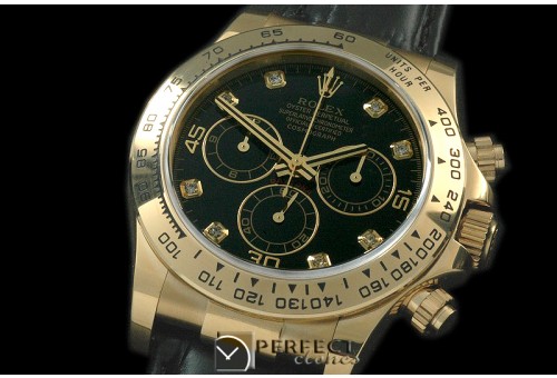 RLDF00125AL Daytona 116508 YG/LE Black Diam A-7750/4130