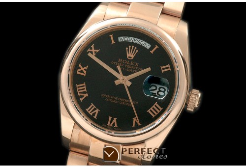 RLDDR10013 RG Osyter Black Dial Roman Markers 2836-2